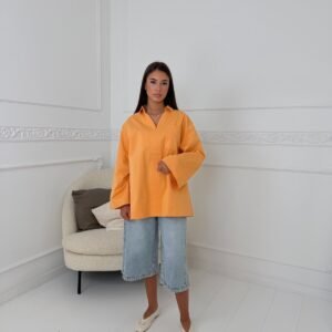 Bermuda en jean taille haute