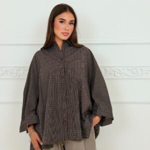 Chemise à carreaux cintrée