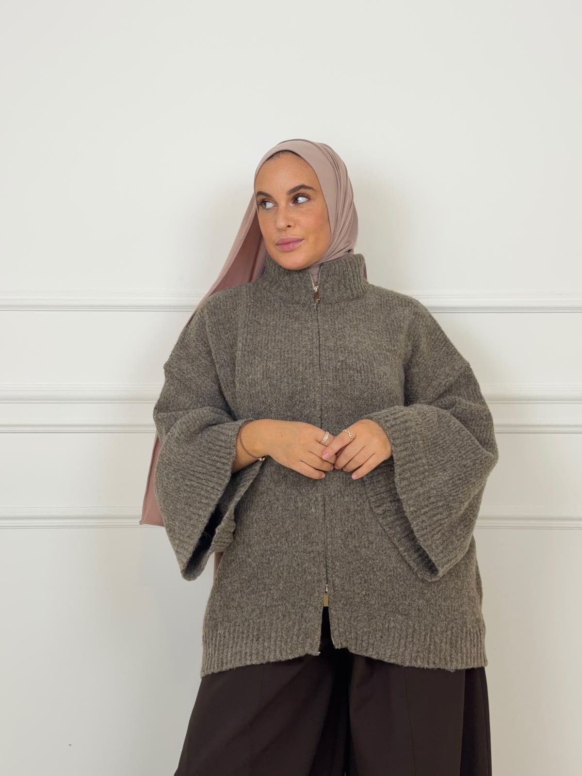 Gilet zippé en maille – Image 6