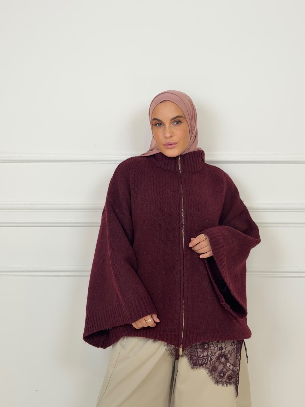 Gilet zippé en maille – Image 3