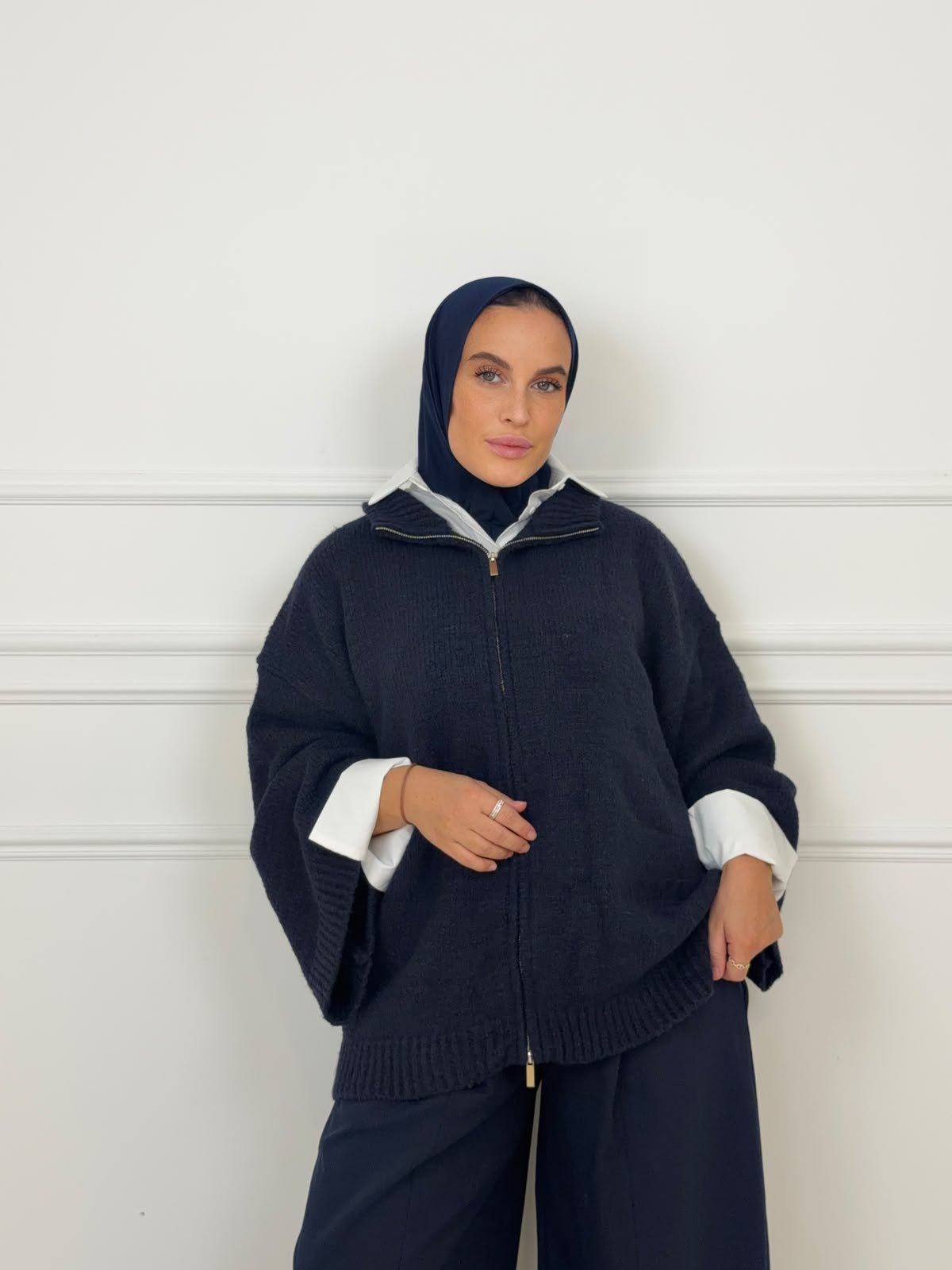 Gilet zippé en maille – Image 2